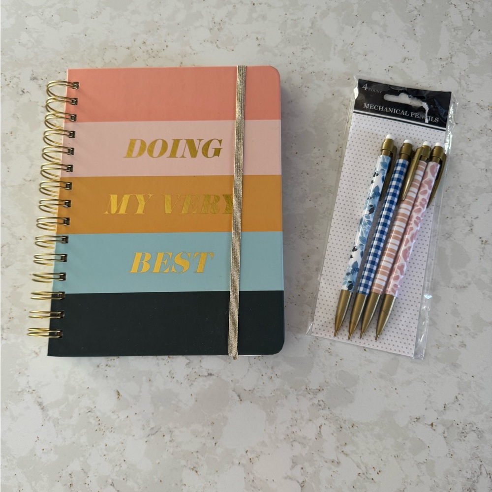 Daily Journal With Mechanical Pencils Giftset NWT